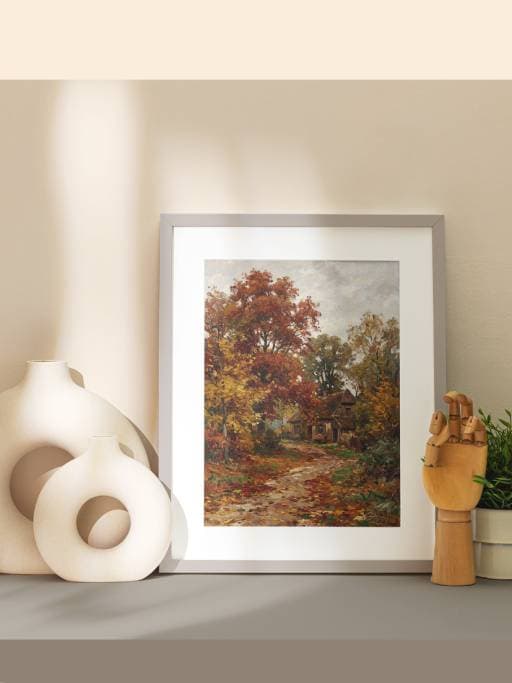 Phong cảnh mùa thu vàng lãng mạn