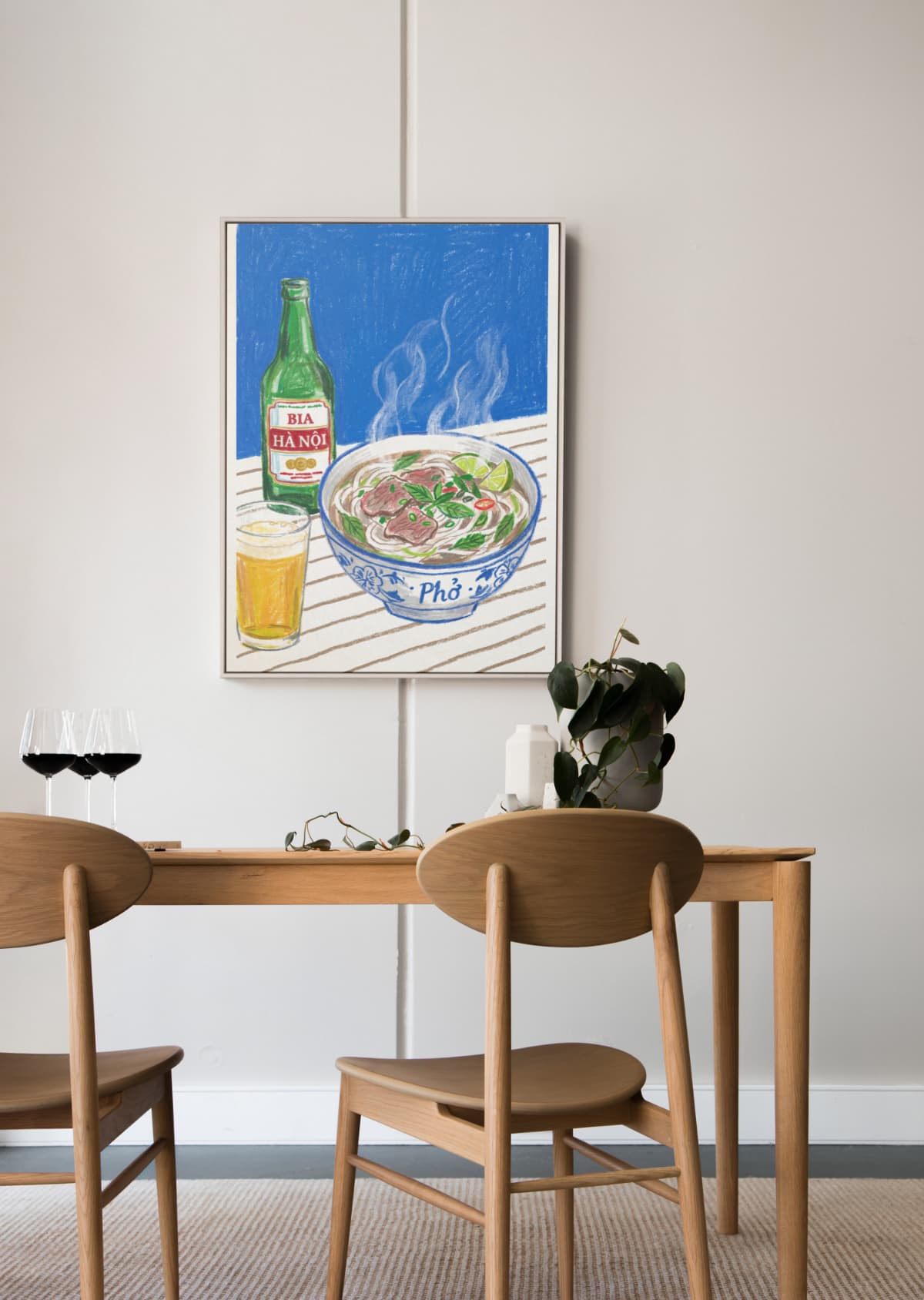 Phở và Bia Hà Nội