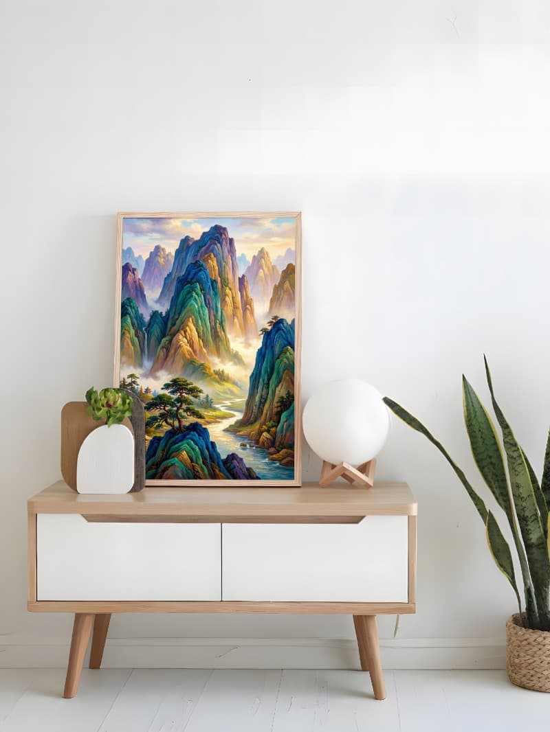 Phong cảnh núi non hùng vĩ