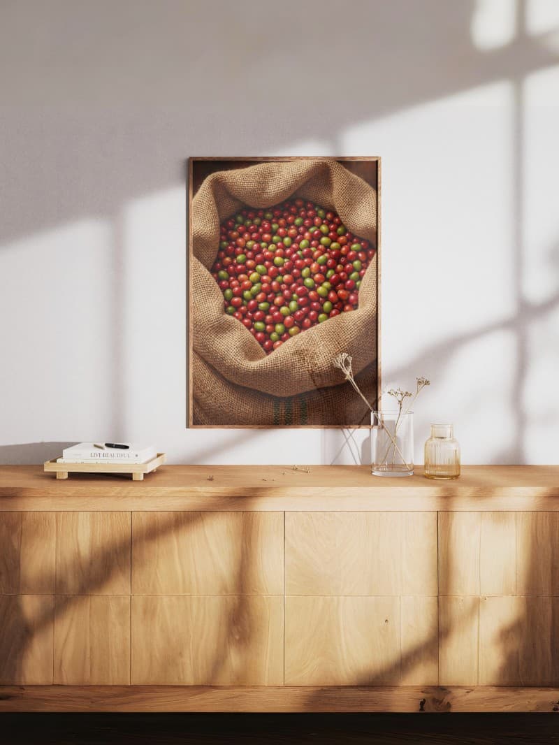 Tranh Bao Bố Cà Phê Hiện Đại