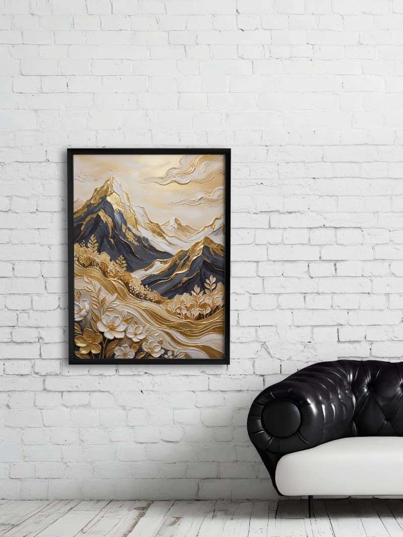 Tranh Tráng Gương Phong Cảnh 3D Nghệ Thuật Cao Cấp Sang Trọng