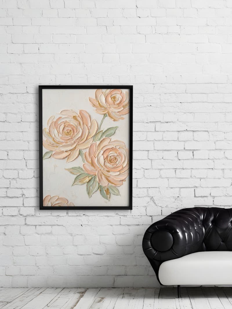 Tranh Tráng Gương Hoa Trừu Tượng Nghệ Thuật Sang Trọng