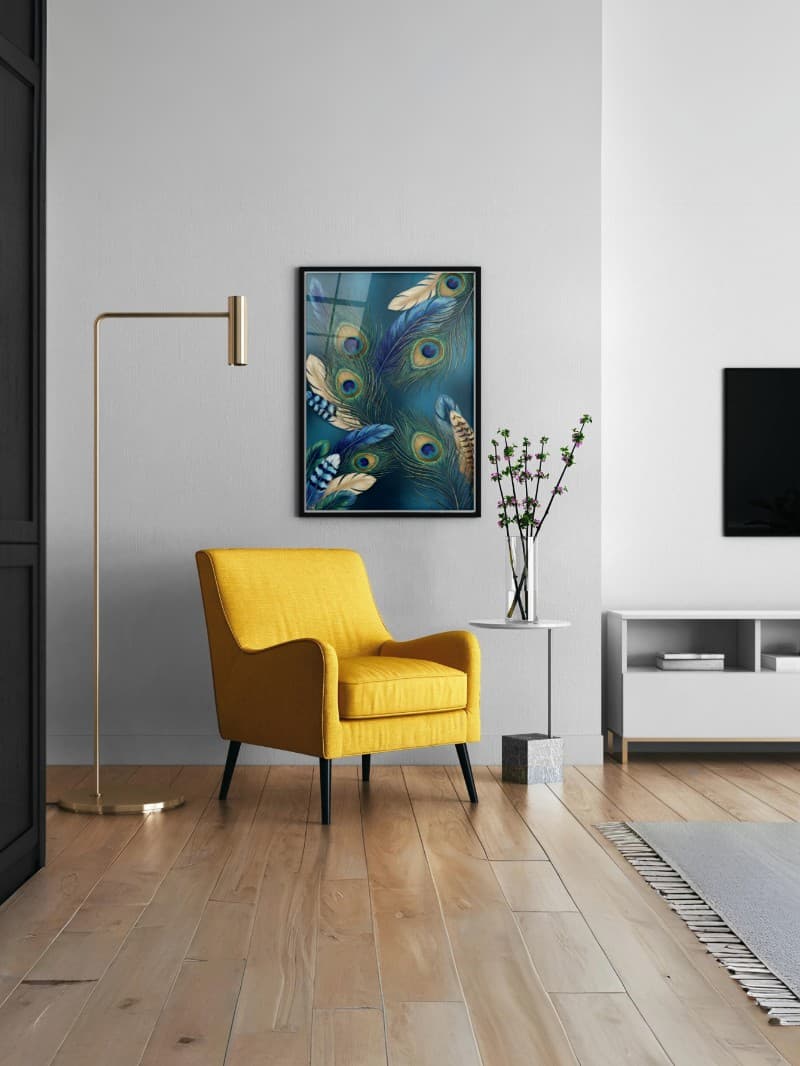 Tranh Tráng Gương Lông Vũ Chim Cao Cấp - Sang Trọng & Tinh Tế