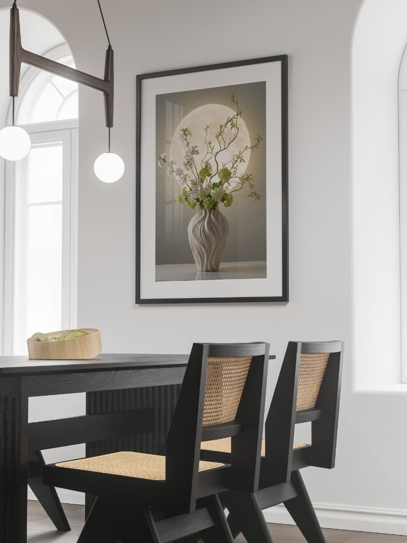 Tranh Tráng Gương Bình Hoa Nghệ Thuật Cao Cấp - Sang Trọng & Tinh Tế