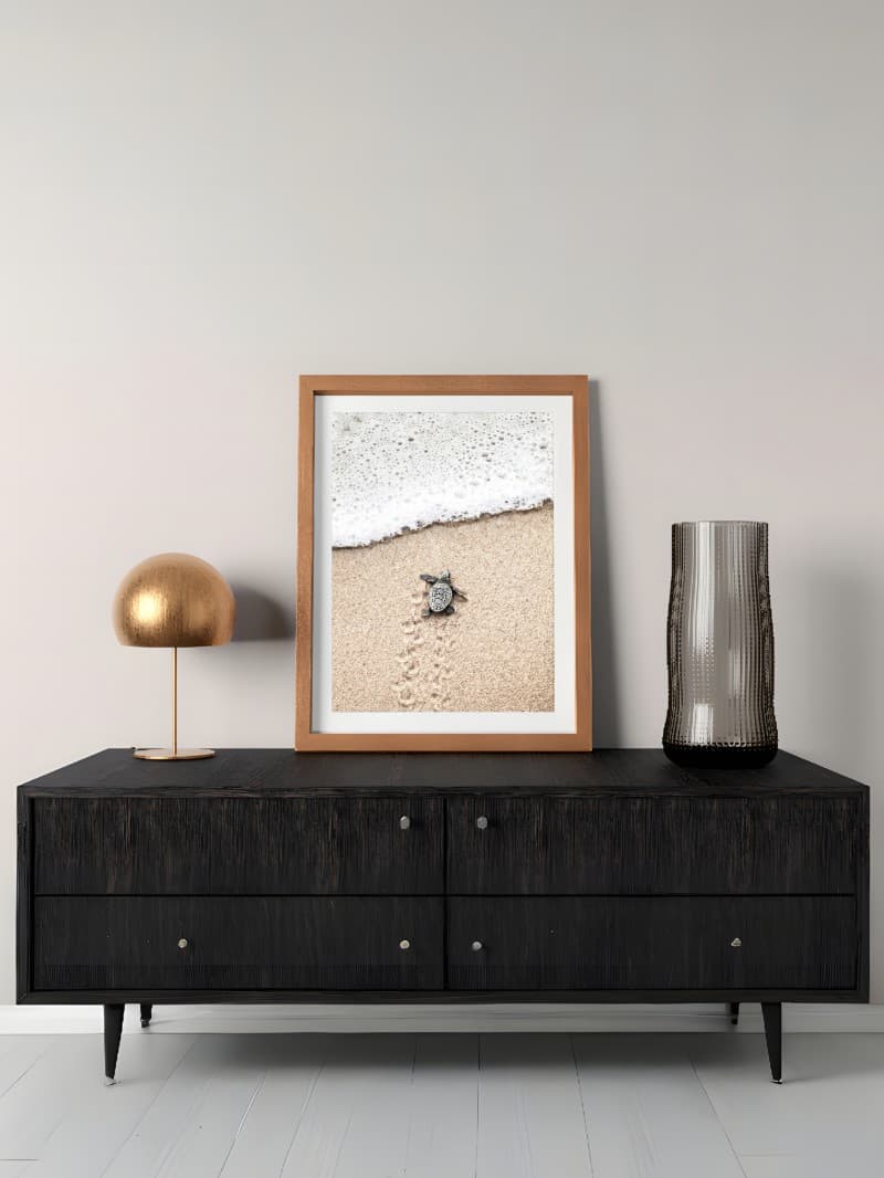 Tranh Rùa Biển Con Trên Bãi Cát - Nghệ Thuật Truyền Cảm Hứng