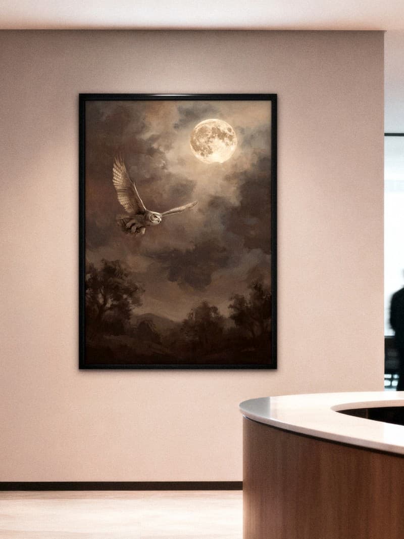 Tranh Chuyến Bay Dưới Ánh Trăng - Nghệ Thuật Chuyến Bay Dưới Ánh Trăng