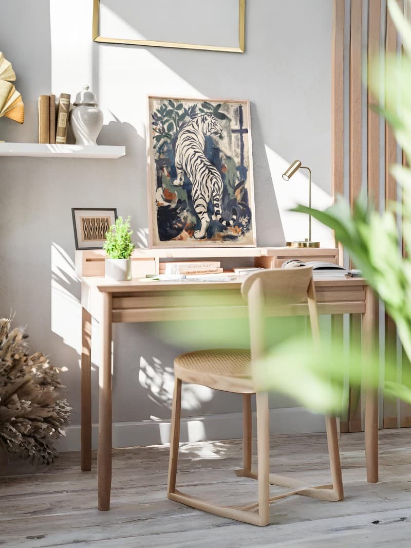 Tranh Chú Hổ Uy Nghi Phong - Vẻ Đẹp Uy Nghi và Thanh Tao