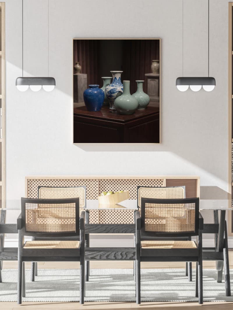 Tranh Gốm Men Lam Men Ngọc Cao Cấp – Nghệ Thuật Gallery Sang Trọng