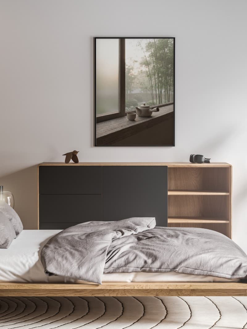 Tranh Gốm Bên Cửa Sổ: Nghệ Thuật Zen Tối Giản Chữa Lành