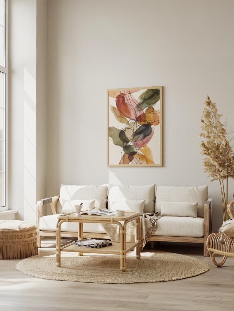 Tranh Trừu Tượng Mơ Mộng Mùa Thu - Nghệ Thuật Mùa Thu Hiện Đại