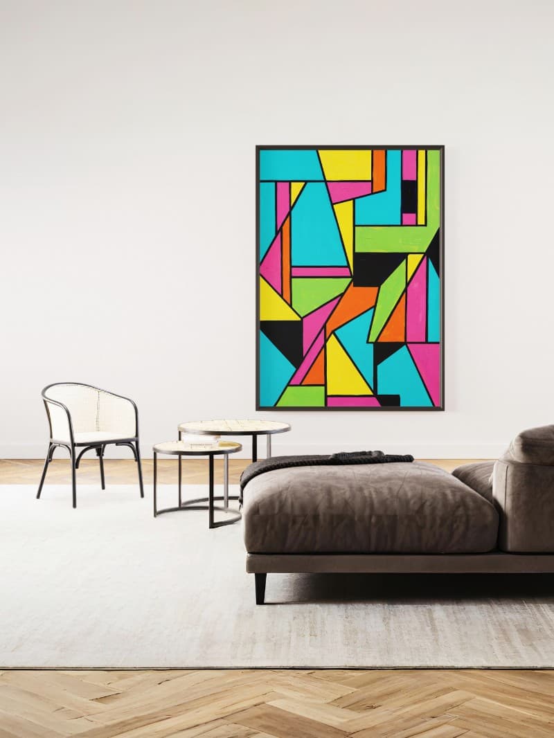 Tranh Pop Color Hiện Đại - Nghệ Thuật Sắc Màu Cho Không Gian Sống