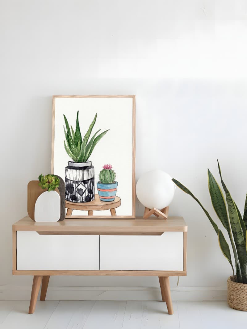 Tranh Tối Giản Cây Xanh - Nghệ Thuật Tối Giản Cho Nhà Hiện Đại