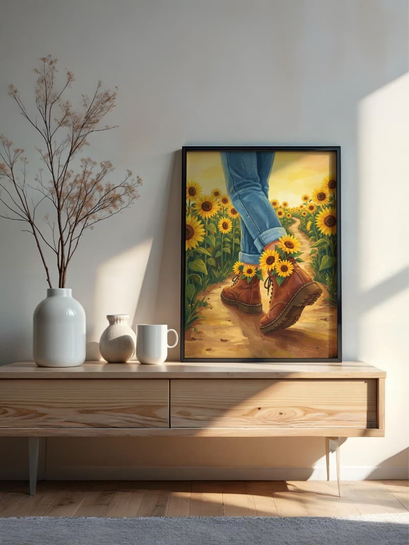 Vẻ Đẹp Rực Rỡ Của Lối Đi Hướng Dương