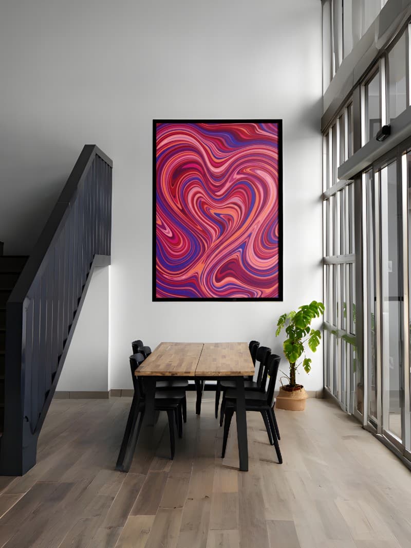 Tranh Treo Tường Tình Yêu Đa Sắc - Nghệ Thuật Trang Trí Cao Cấp