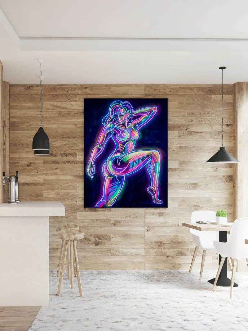 Tranh Huỳnh Quang 3 - Sắc Màu Ánh Sáng Hiện Đại