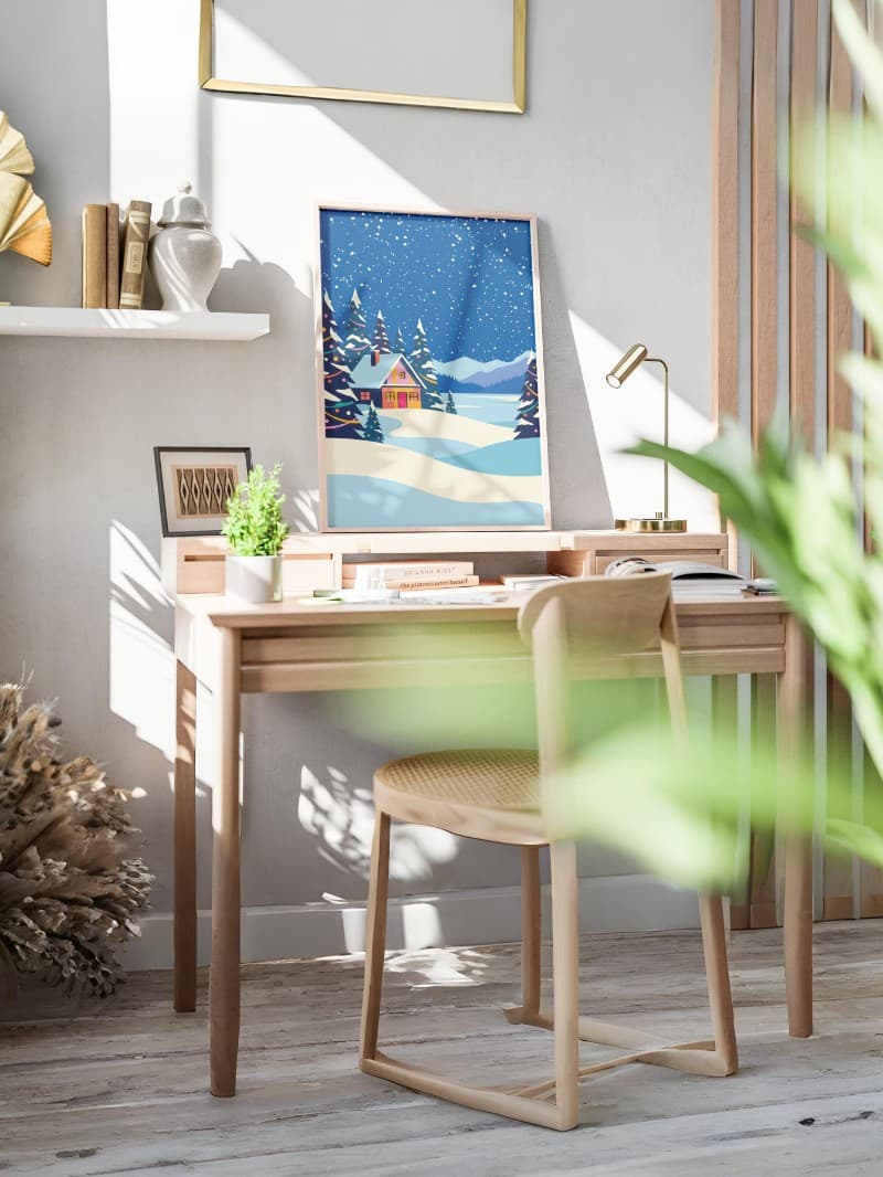 Tranh Mùa Đông Đa Sắc Màu - Nghệ Thuật Trang Trí Sang Trọng