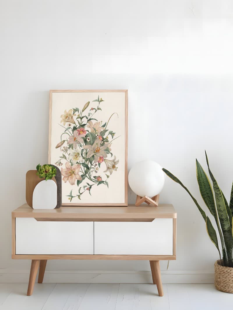 Tranh Cổ Điển Hoa Lily - Tác Phẩm Nghệ Thuật Sang Trọng