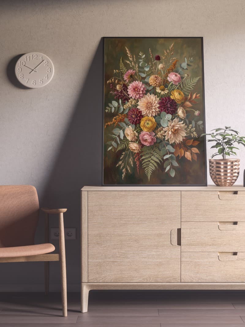 Tranh Treo Tường Hoa Thảo Mộc - Nghệ Thuật Hoa Lá Tinh Tế