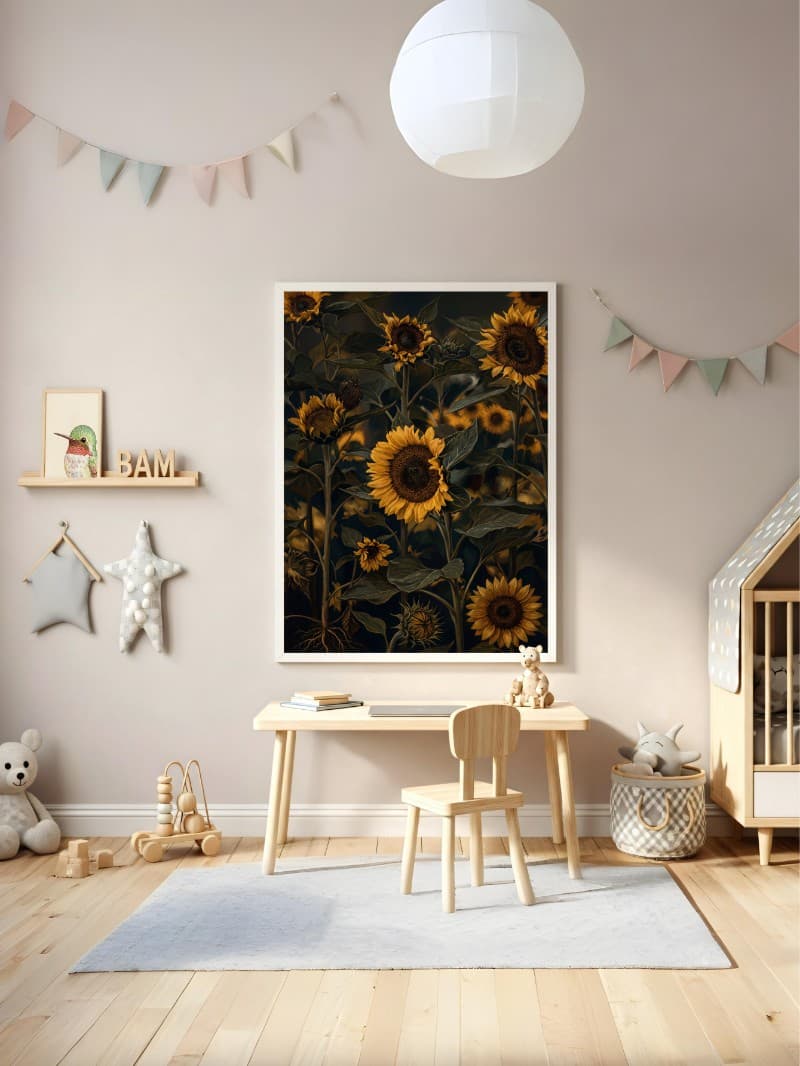 Tranh Hoa Hướng Dương Thảo Mộc: Nghệ Thuật Hoa Hướng Dương Sang Trọng