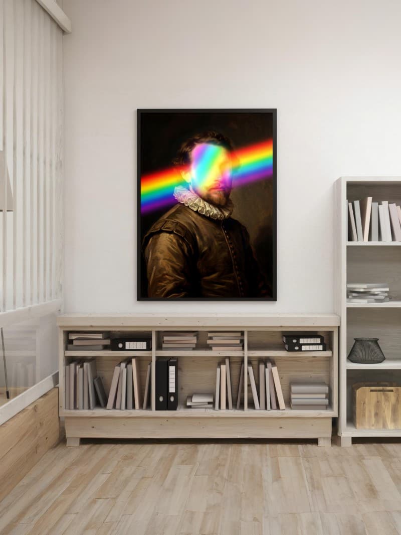 Tranh Chân Dung Rainbow Nghệ Thuật - Sắc Màu Độc Bản & Sang Trọng