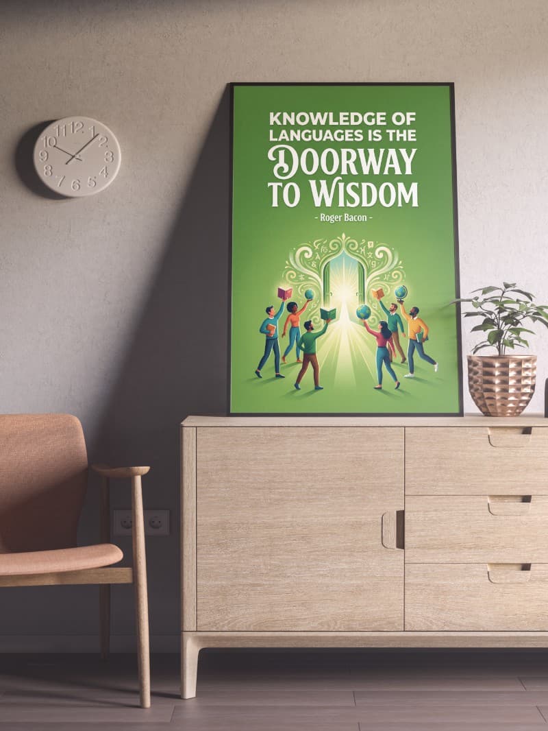 Tranh Nghệ Thuật Knowledge of Languages - Cửa Ngõ Khai Phóng Trí Tuệ