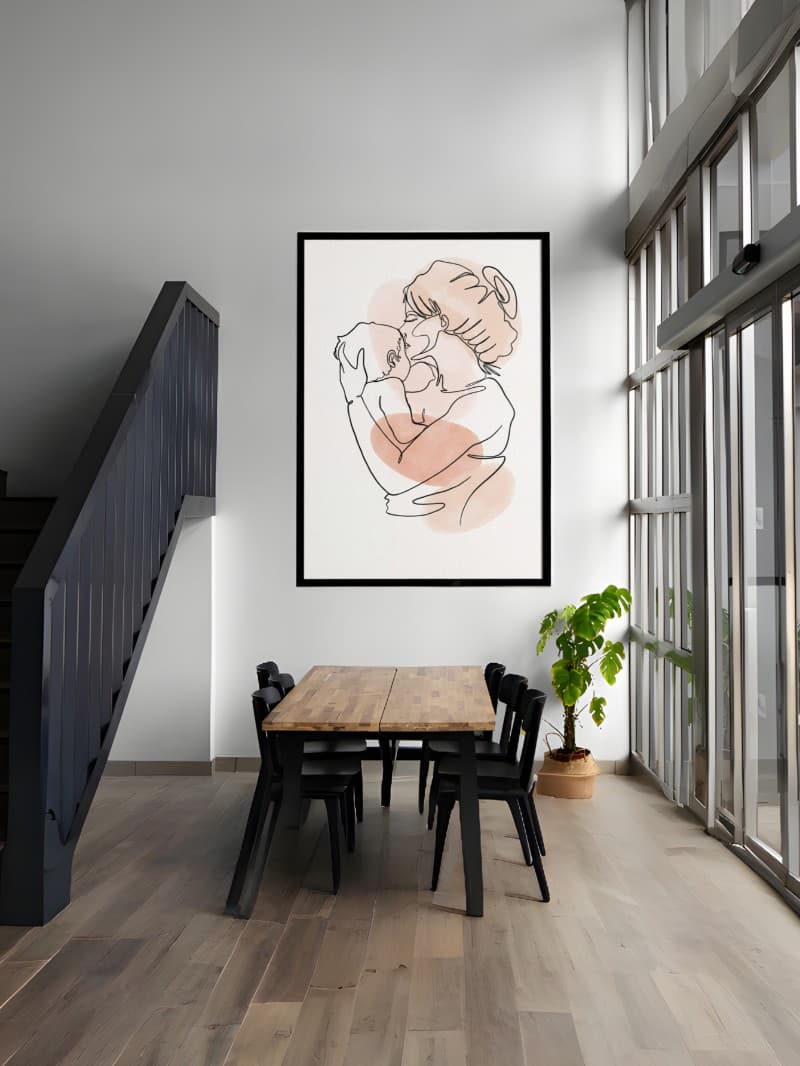 Tranh Vẽ Mẹ Và Con - Chạm Vào Yêu Thương Chân Thực & Ý Nghĩa