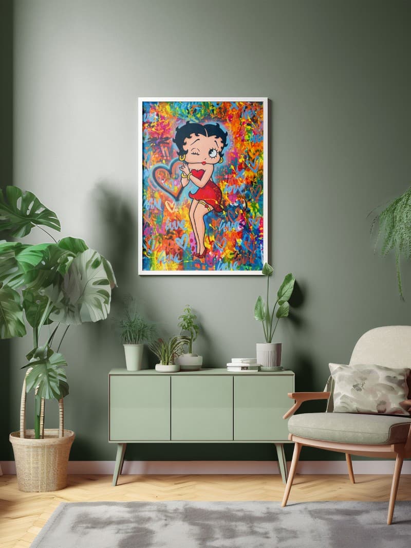 Tranh Street Art Tình Yêu Betty Pop: Biểu Tượng Nghệ Thuật Hiện Đại