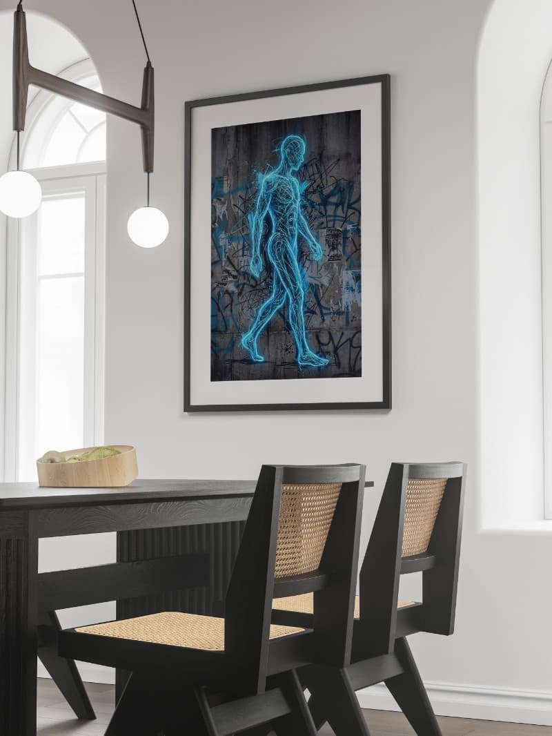 Tranh Đường Phố Người Màu Xanh – Bản Sắc Đô Thị Hiện Đại