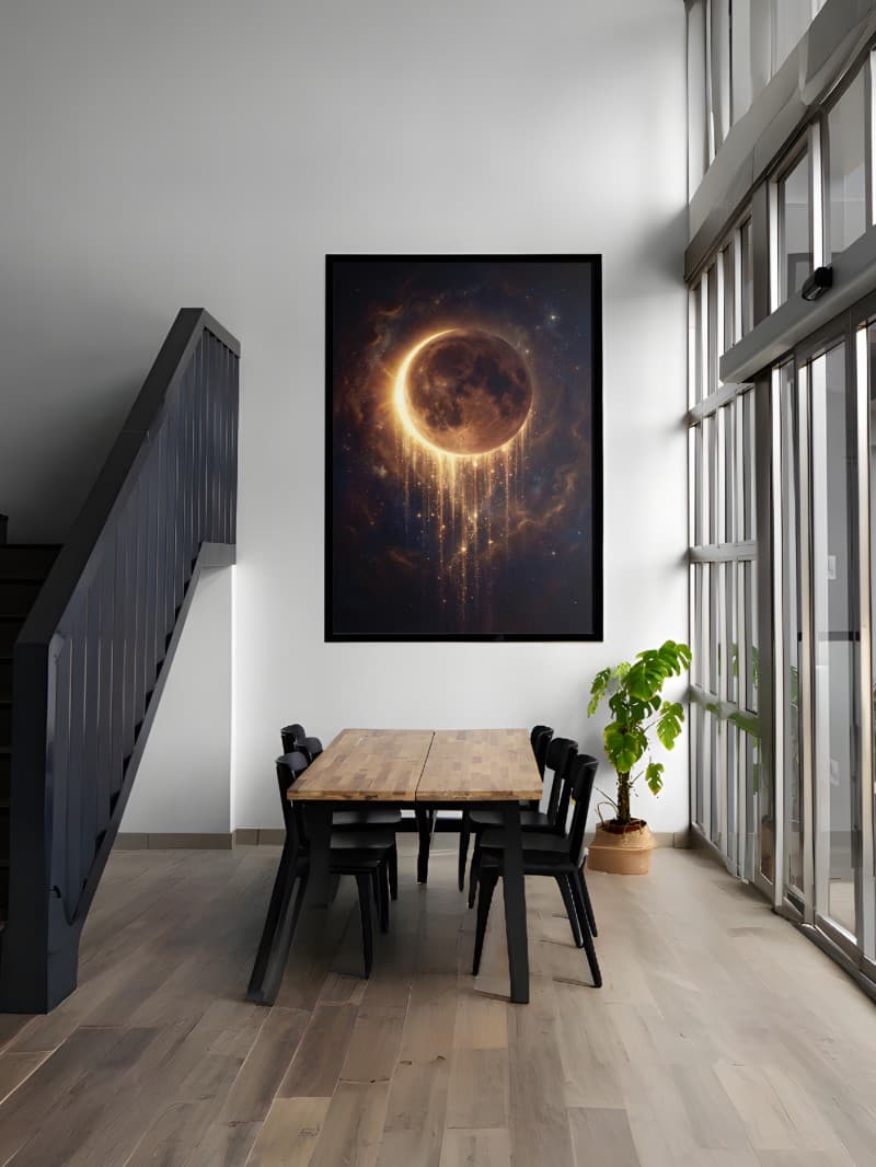 Tranh Nhật Thực Mặt Trăng