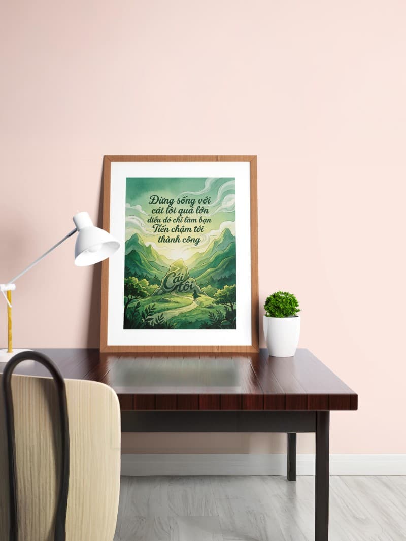 Tranh Động Lực: Hạ Thấp Cái Tôi - Nâng Tầm Thành Công