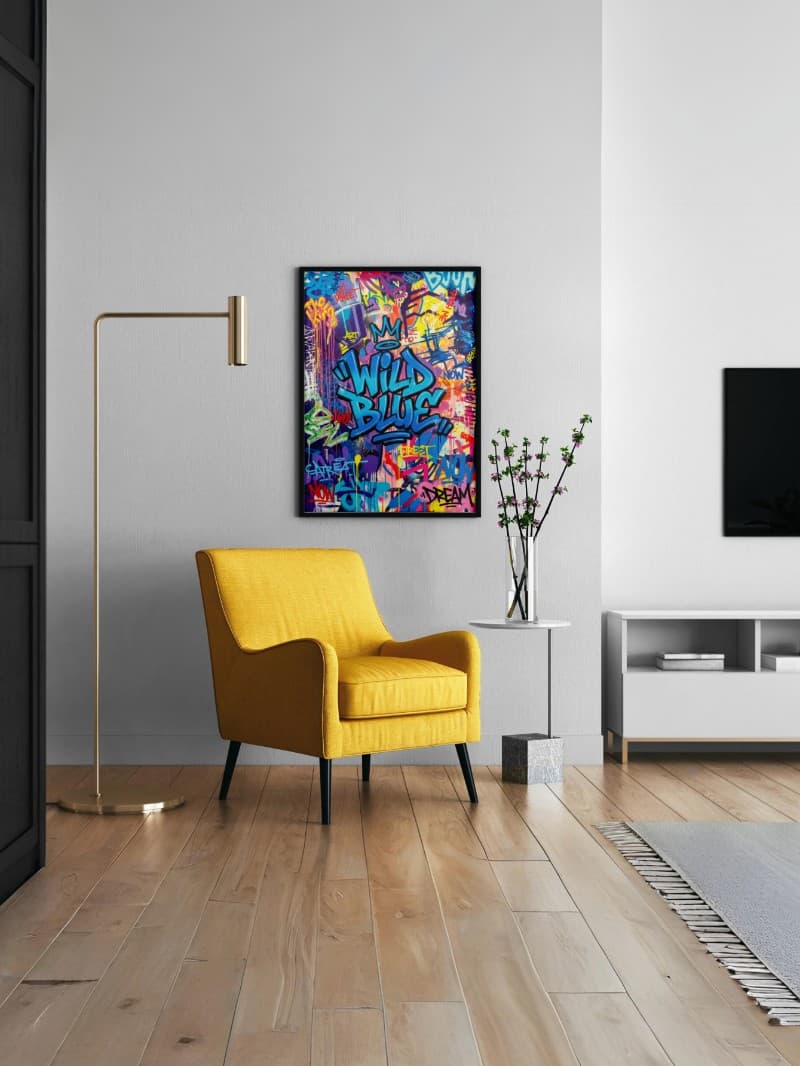 Tranh Đường Phố Wild Blue Edition 23/99 EA - Bản Ngã Tự Do