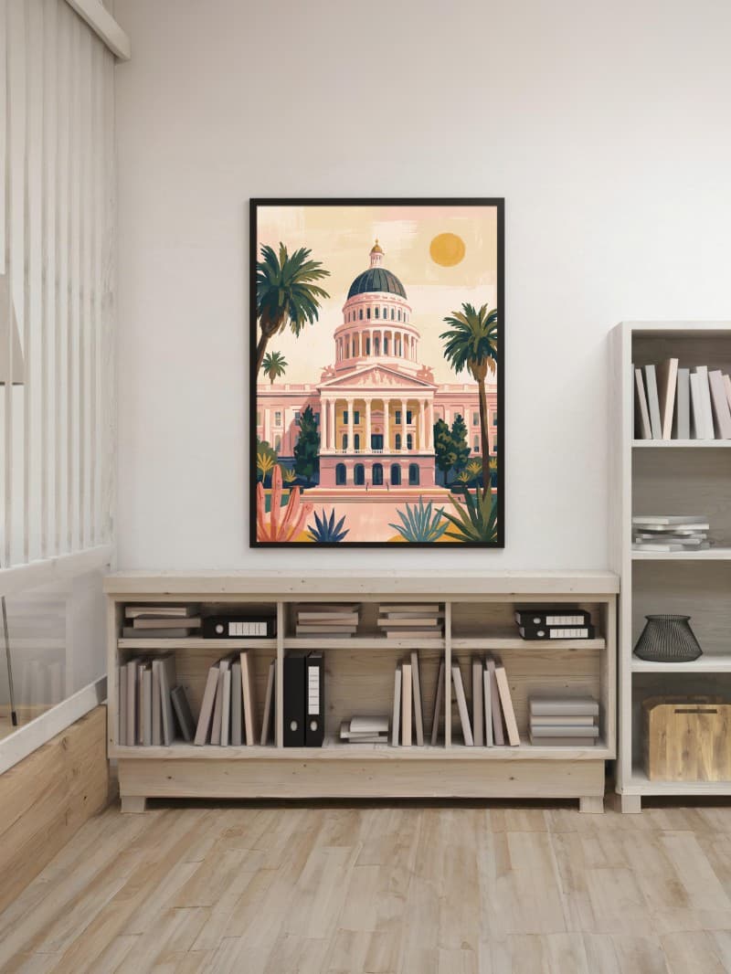 Tranh Nghệ Thuật Hạ Viện California: Bản Giao Hưởng Kiến Trúc Mỹ