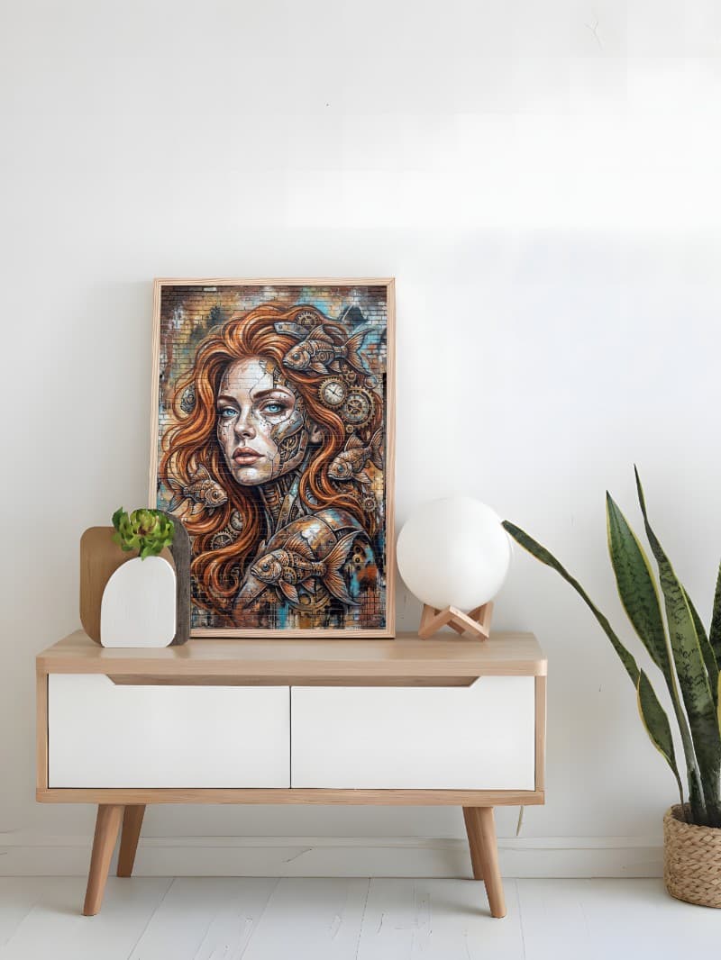 Tranh Nghệ Thuật Siréne Mechanimal: Bản Giao Hưởng Cơ Khí Viễn Tưởng