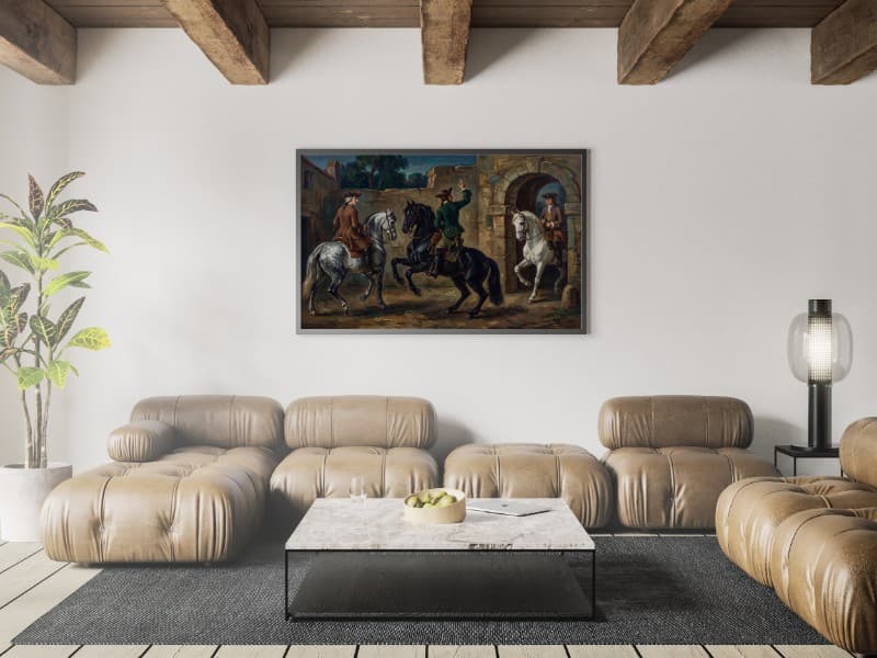 Tranh Vintage Kỵ Sĩ Độc Hành - Tuyệt Tác Hội Họa Cổ Điển