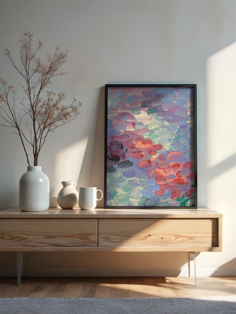 Chromatic Reverie: Tuyệt Tác Tranh Sơn Dầu Trừu Tượng Cổ Điển