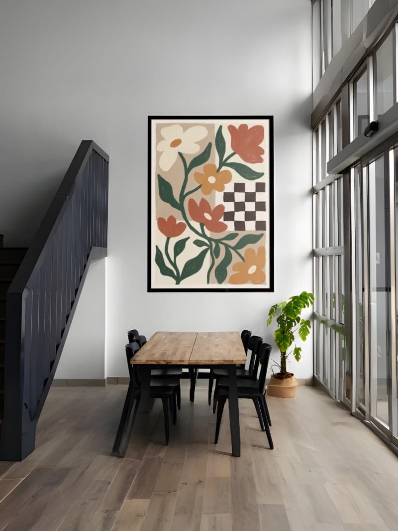 Tranh Vintage Họa Tiết Hoa Cổ Điển - Di Sản Nghệ Thuật Vượt Thời Gian