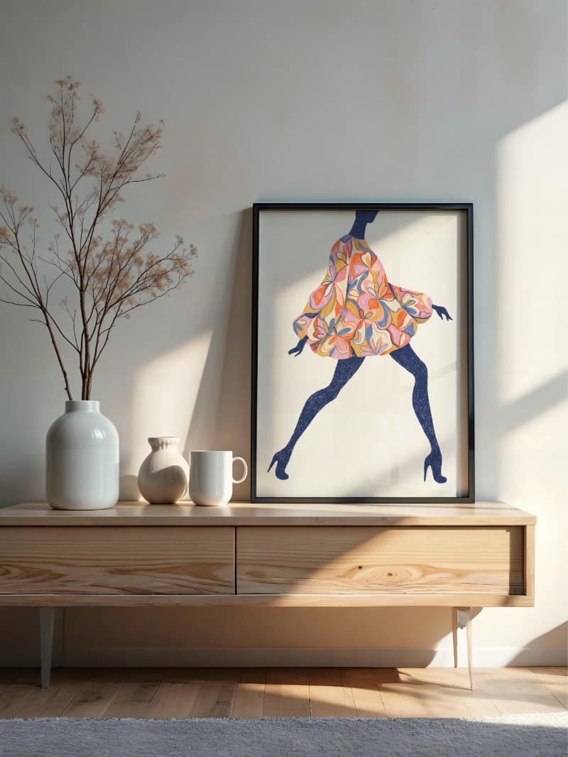 Nét Kiêu Sa Của Váy In Họa Tiết Trong Tranh Thời Trang Đương Đại