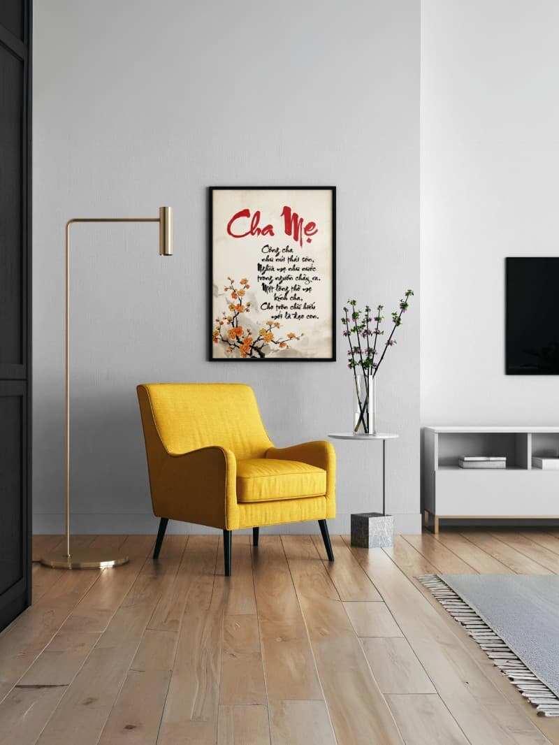 Tranh Thư Pháp Cha Mẹ - Nét Bút Tri Ân Nghệ Thuật Đậm Chất Truyền Thống