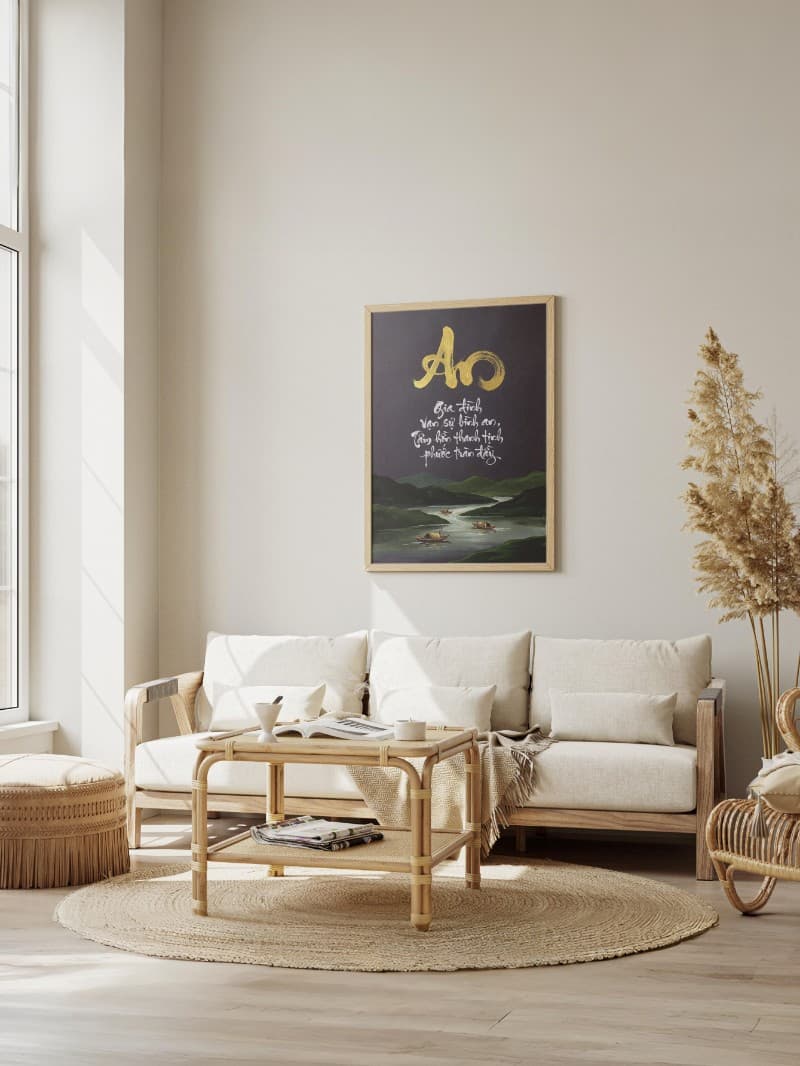 Tranh Thư Pháp Chữ An – Tuyệt Tác Thủ Công Khơi Nguồn Bình An