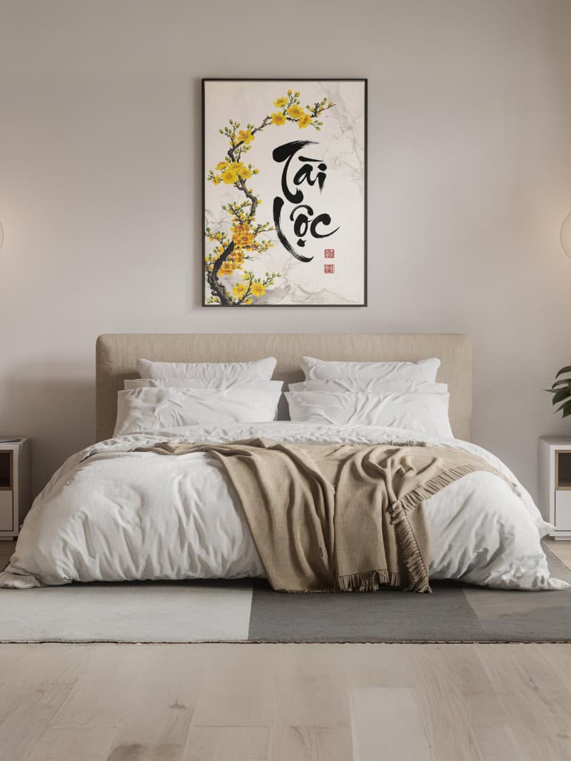 Tranh Thư Pháp Tài Lộc – Nét Bút Phượng Múa Khơi Nguồn Thịnh Vượng