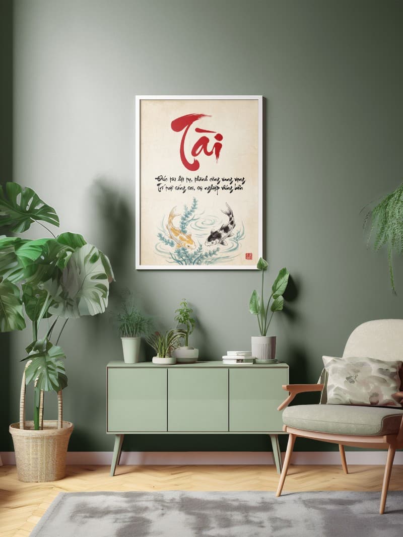 Tranh Thư Pháp Chữ Tài – Khởi Nguồn Trí Tuệ Và Bản Lĩnh Việt