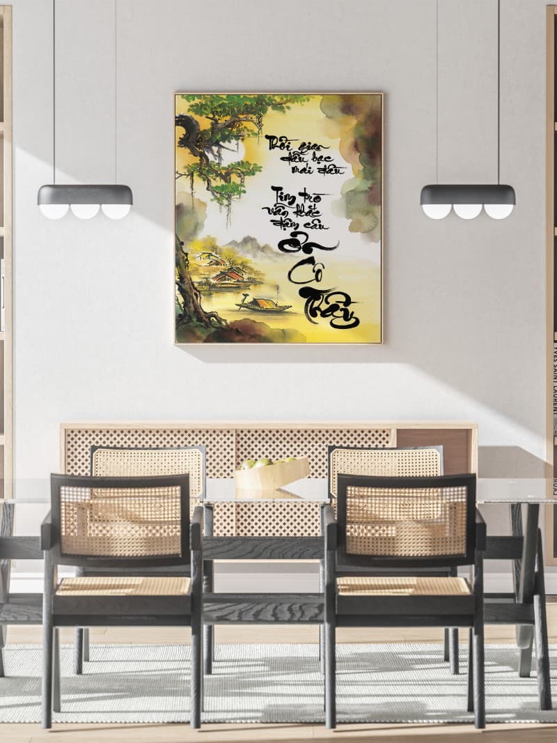 Tranh Thư Pháp Ơn Cô Thày - Nét Chữ Tri Ân Gói Trọn Nghĩa Tình