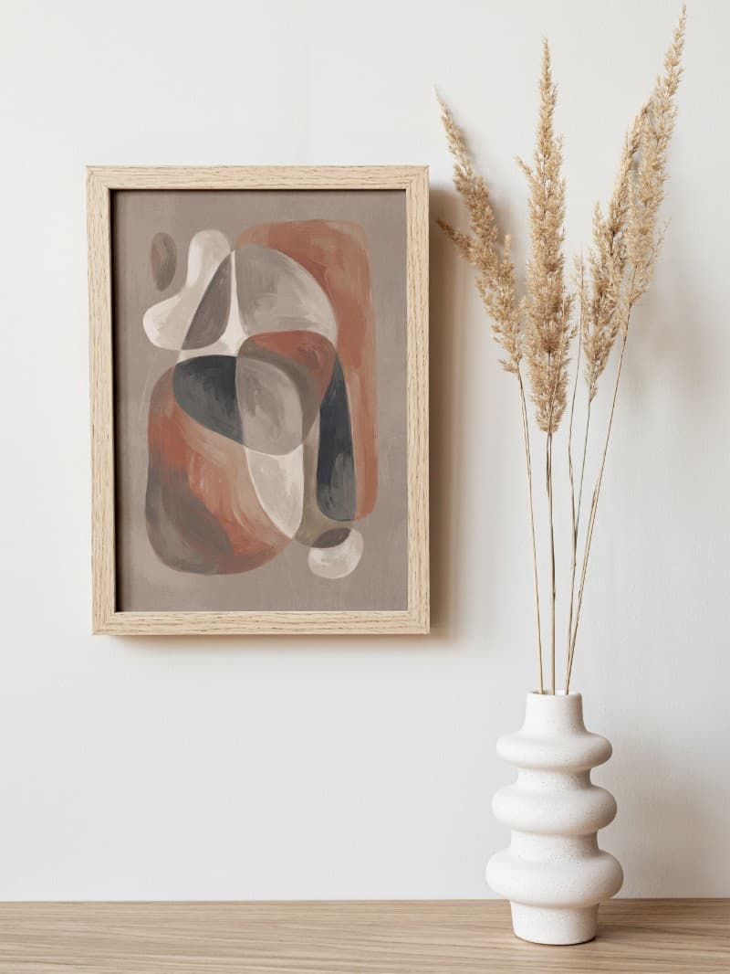 Tranh Treo Tường Hình Dạng Cong - Nghệ Thuật Trừu Tượng Tinh Tế