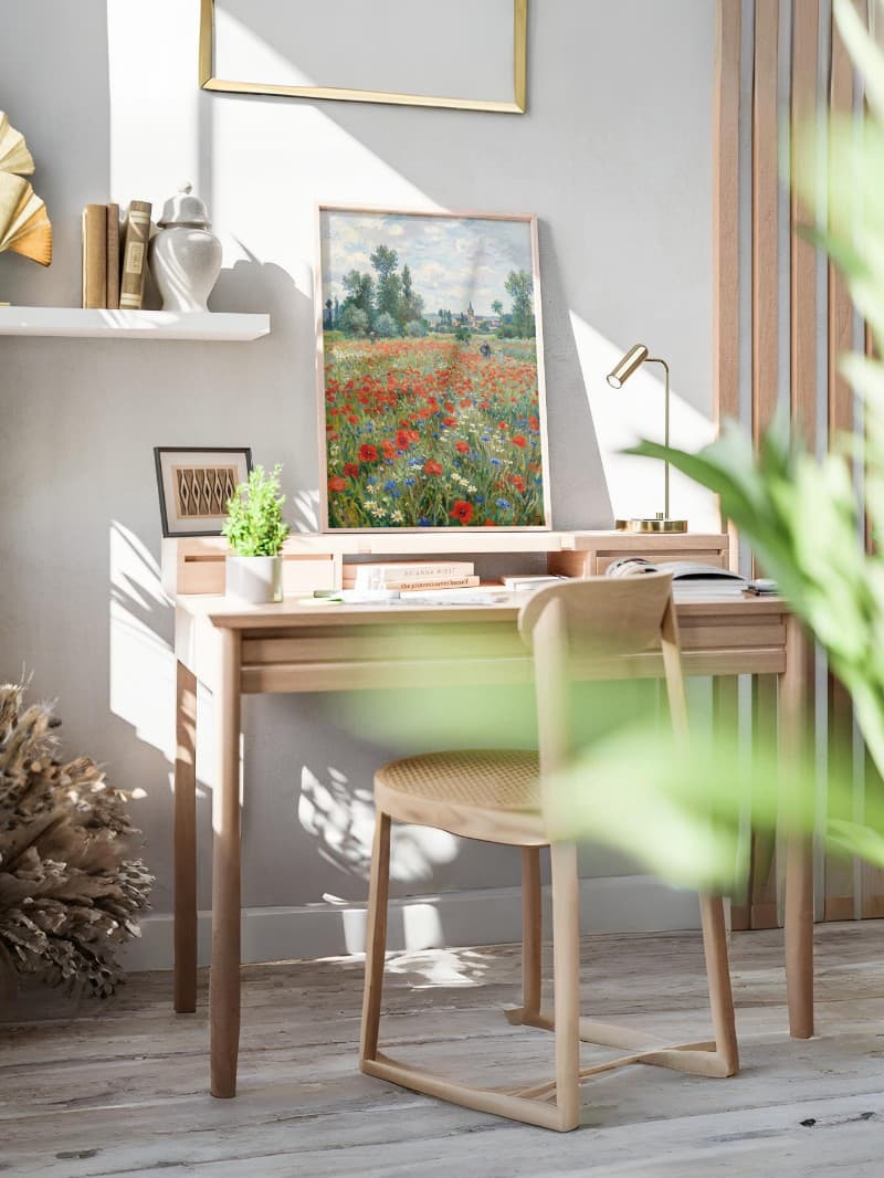 Tranh Phong Cảnh Cánh Đồng Hoa Anh Túc Argenteuil Độc Bản