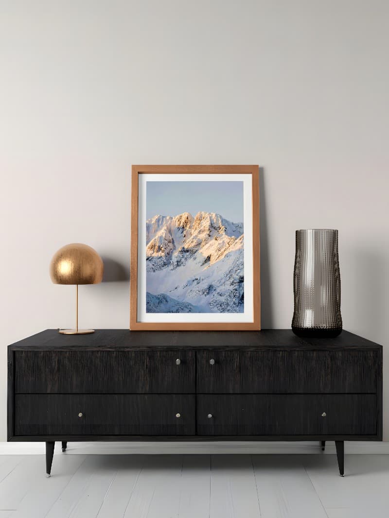 Tranh Phong Cảnh Dãy Núi Hùng Vĩ