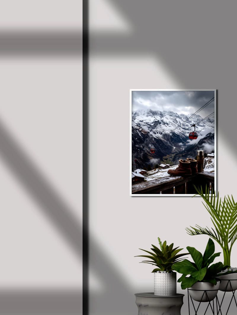 Tranh Phong Cảnh Núi Cao Hùng Vĩ - Nghệ Thuật Chân Thực Đẳng Cấp