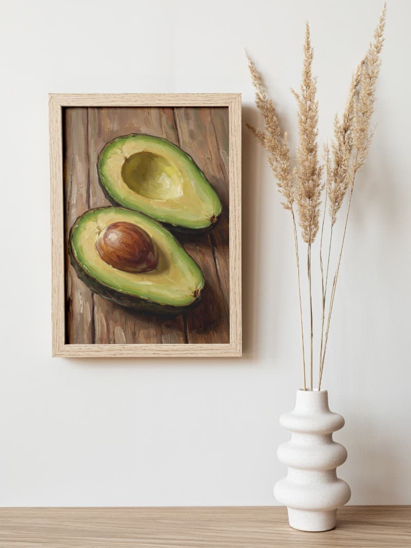 Tranh Quả Bơ Nghệ Thuật - Vẻ Đẹp Chân Thực Cho Không Gian Sống