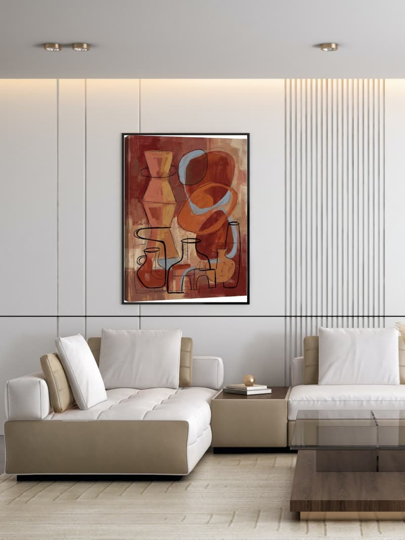 Vũ Khúc Hình Khối: Tranh Trừu Tượng Đương Đại Đầy Chiều Sâu