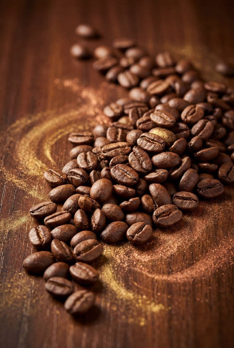 Tranh treo tường những hạt cà phê nghệ thuật trang trí không gian phòng khách sang trọng