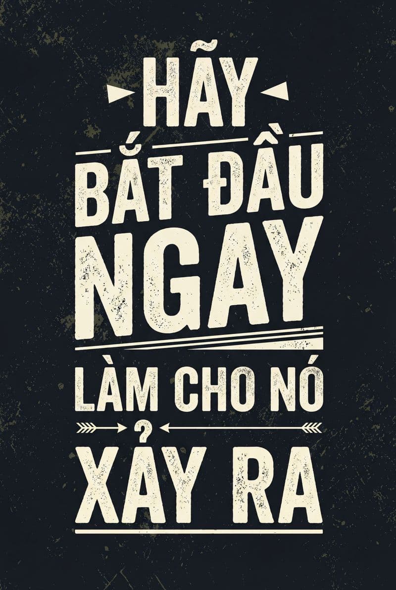 Tranh treo tường slogan động lực trang trí văn phòng làm việc hiện đại